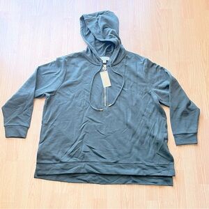 NWT Michael by Michael Kors Olive Green Hooded Sweater